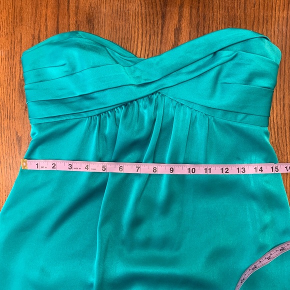 BCBG MAXAZRIA Turquoise Mini Cocktail Dress Size 4 - Picture 7 of 8